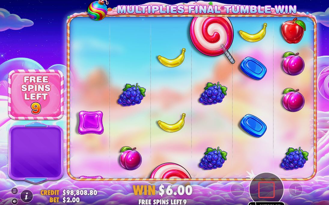 Free Spins-rundan med spelets egna symboler